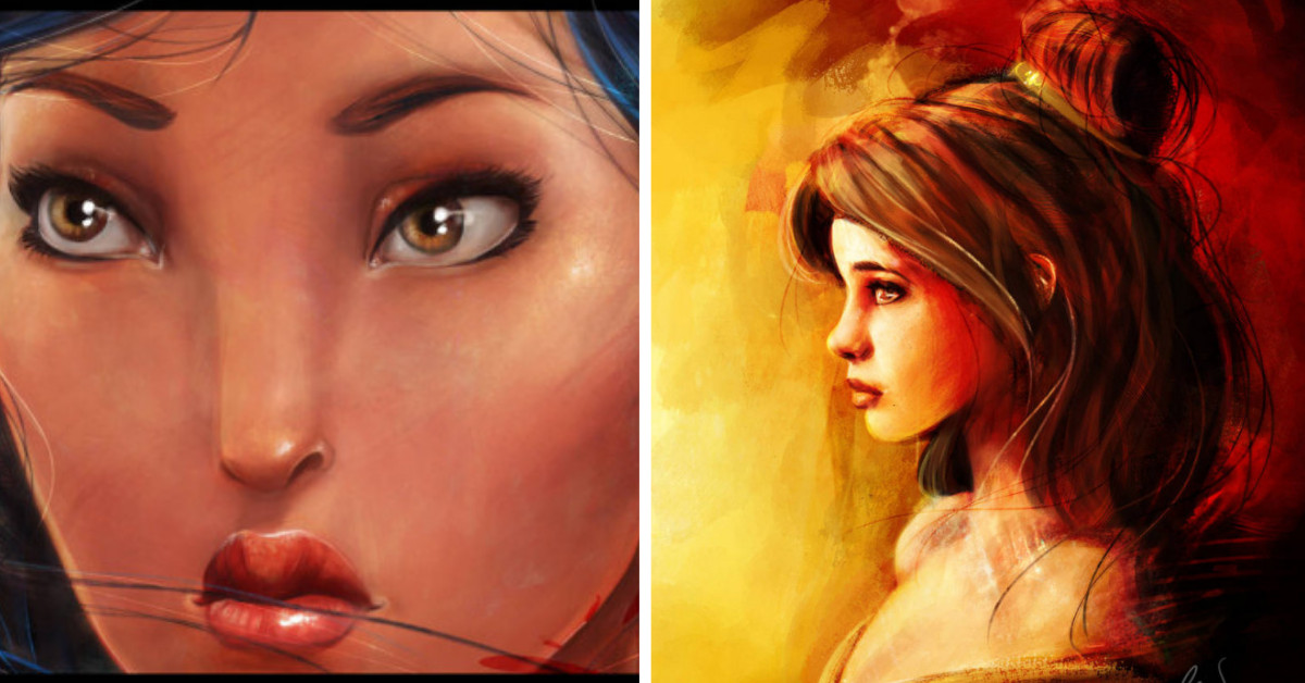 Stunning Portraits of Disney Female Characters to Make You Fall in Love with Them All Over Again