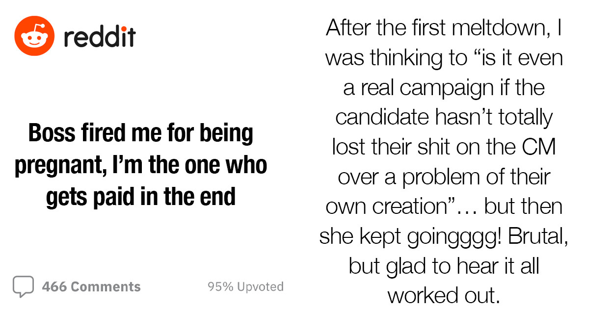 Campaign Team Quits After Aspiring Politician Fires Their Pregnant Manager and Refuses to Release Her Pay