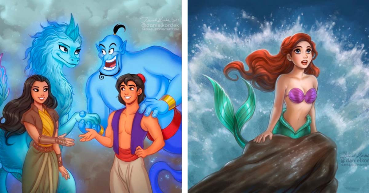 Artist Creates Wonderful Illustrations of Disney Characters