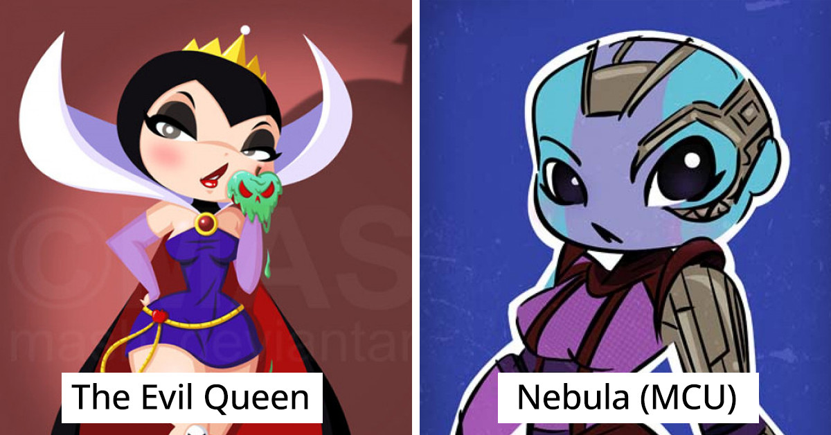 These Disney Character Re-Designs Might Be The Cutest Chibi Disney Illustrations Ever