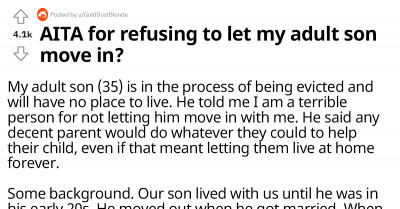 This Hypocritical Man Wishes to Stay in His Parents' House After Abandoning His Kids