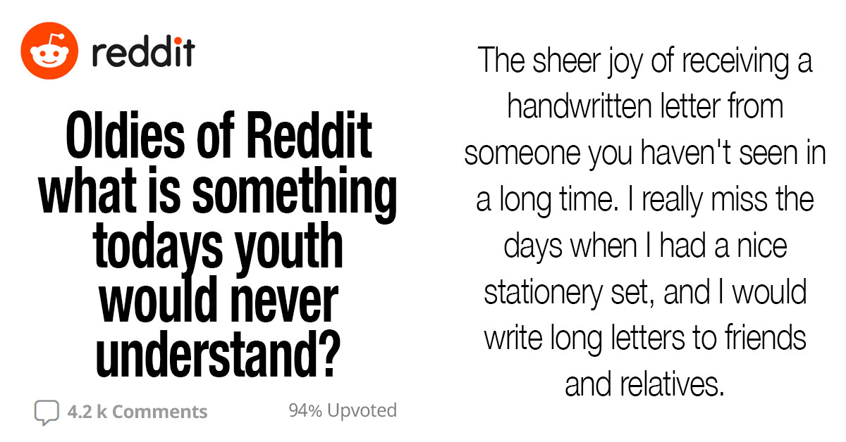 35 Older People Post Things That Today's Youth Would Never Understand