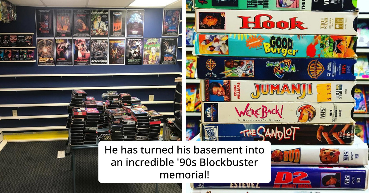 This Man Built A Blockbuster Memorial In His Basement And It's Guaranteed To Give You All The Nostalgic Feels