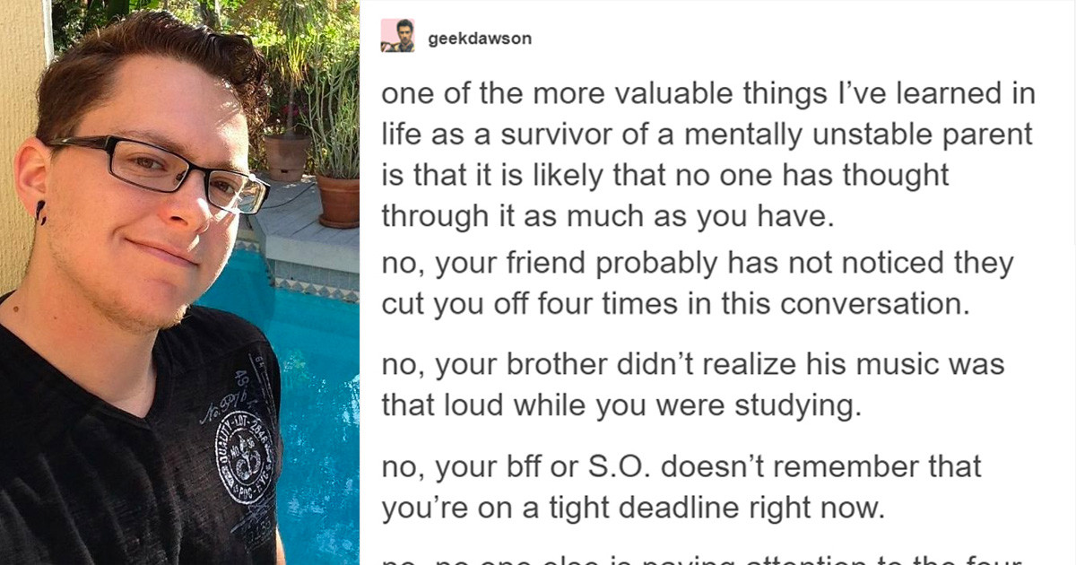 Man Gives Explanation As To Why Children From Abusive Families Analyze Everything, And It's Both Heartbreaking And Beautiful
