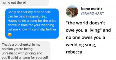 Singer-Composer Is Fed Up With All The Choosing Beggars Who Want His Songs For Free And Posts Screenshots Of The Conversations