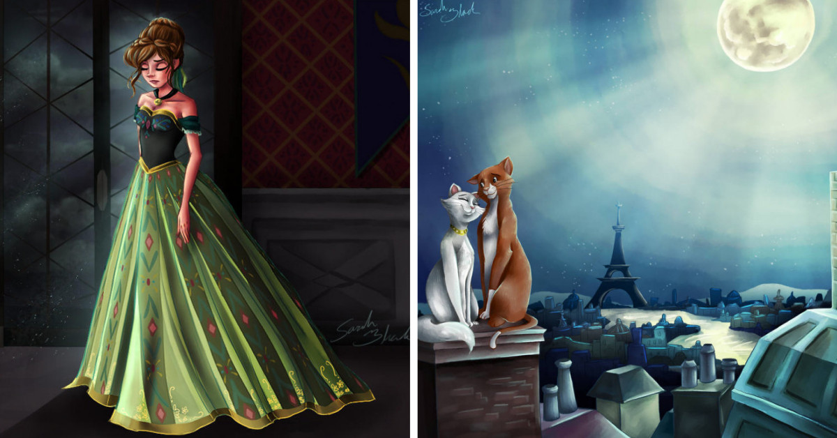20 Enchanting Illustrations of Your Favorite Moments from Epic Disney Movies