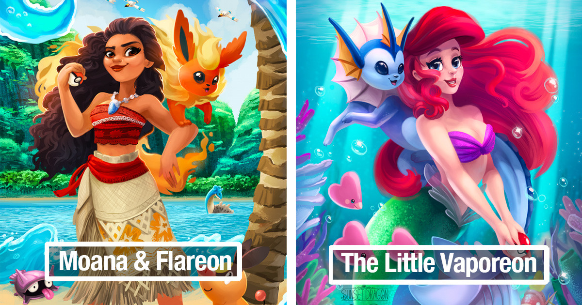 Disney Princesses Get Paired With The Perfect Eevee Evolutions Thanks To Two Incredible Artists