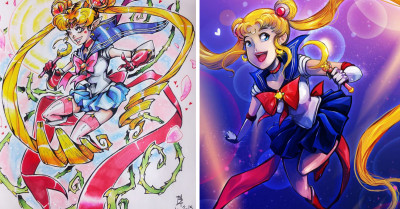 French Artist Creates Phenomenal Sailor Moon Portraits And Fan Art
