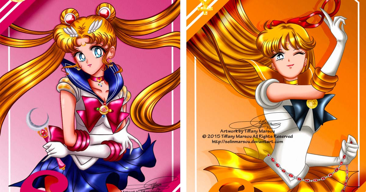 One Artist Re-Designed The Sailor Scouts In Three Completely Different Styles
