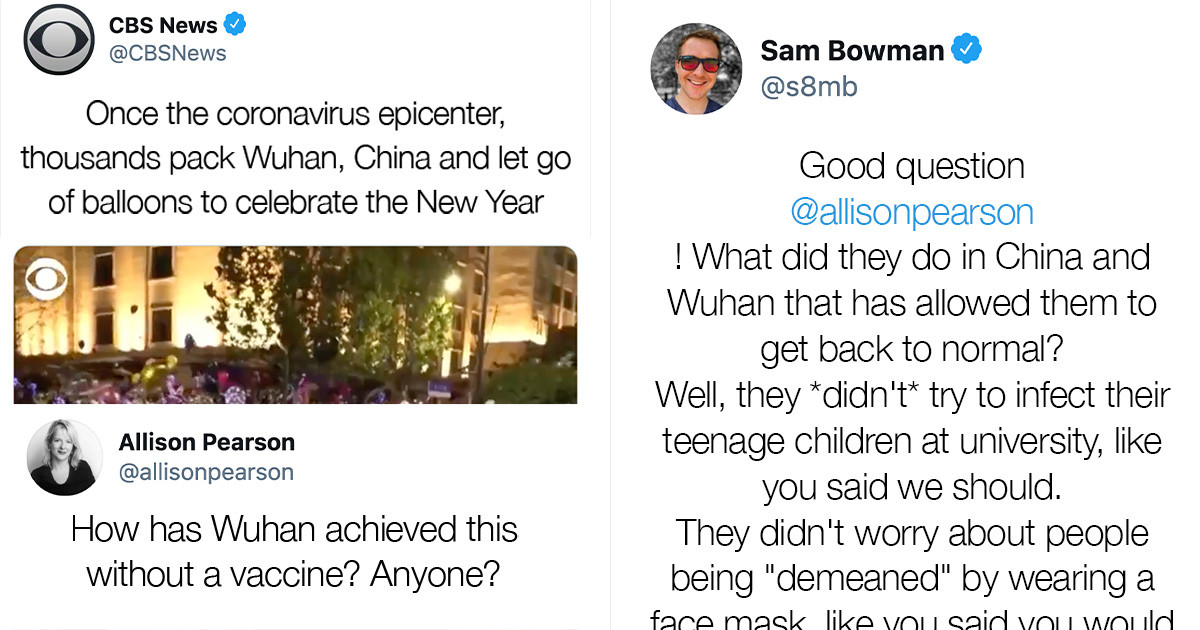 Man Takes Down Alisson Pearson’s Post About Wuhan With Cold Hard Facts, And The Internet Is Loving It