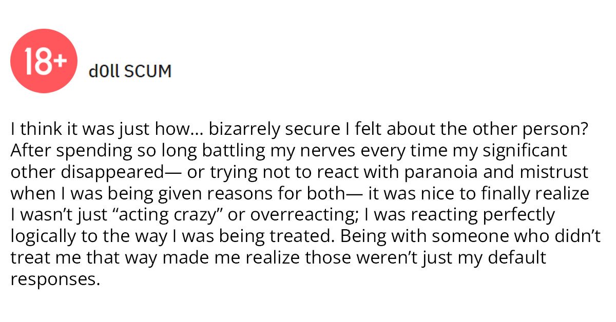 20+ People Shared The Most Surprising Things About Having A Healthy Relationship After A Toxic One