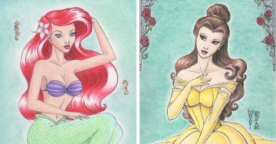 Traditional Artist Primarily Uses Colored Pencils to Bring Magic to Their Pieces of Disney Fan Art