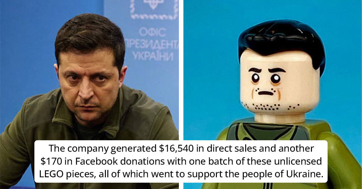 $160K For Ukraine Relief Raised Through Sale Of Mini Lego-Like Figurines Of Zelenskyy And Molotov Cocktails