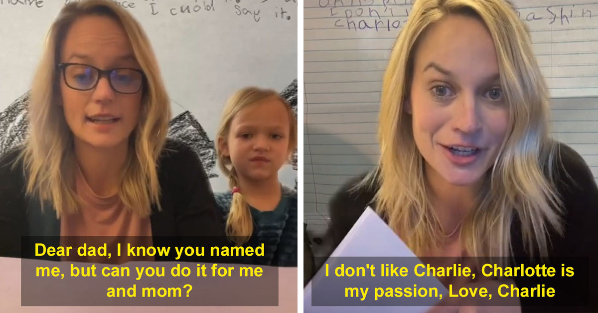 Little Girl Does Not Like Her Name So She Wrote A Letter And Raised Her Own Money To Change It