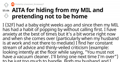 Wife Hides From Her Mother-In-Law And Pretends Not To Be Home