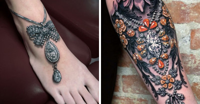 Professional Jewelry Tattoos By A Famous Ink Artist That Look Better Than The Real Thing