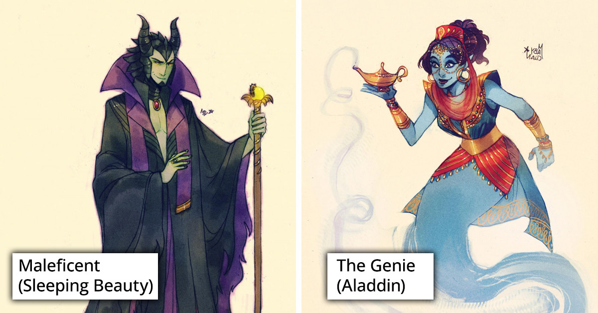This Talented Italian Illustrator Creates Enchanting Disney and Marvel Fan Art
