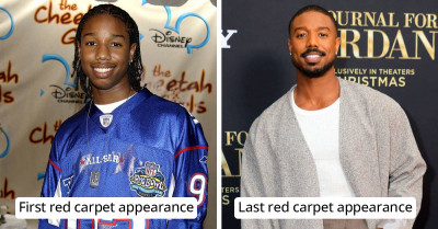 Side-By-Side Comparisons Of The Very First And Last Time Celebrities Appeared On The Red Carpet