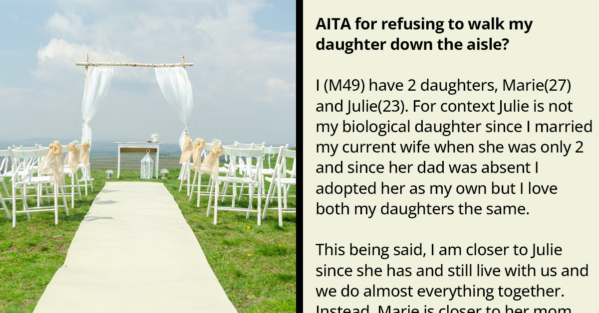 Redditors Descend On Man Who Refused To Walk His Daughter Down The Aisle Because She Didn’t Ask First