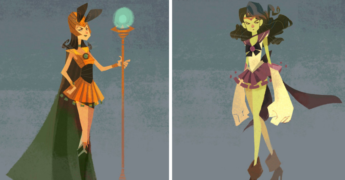 Feast Your Eyes On This Awesome Artwork Of Sailor Scouts, Mashed Up With Avengers