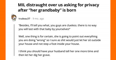 MIL Upset Because Heavily Pregnant Daughter-In-Law Requested Privacy During Birth