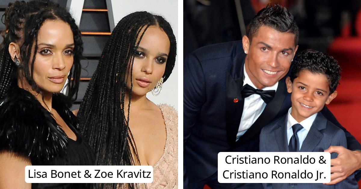 30 Photos Of Celebrities And Their Adorable Mini-Me Kids