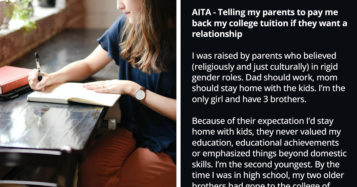 Woman Tells Her Parents to Pay Her College Expenses in Exchange for a Relationship
