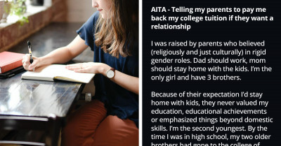 Woman Tells Her Parents to Pay Her College Expenses in Exchange for a Relationship