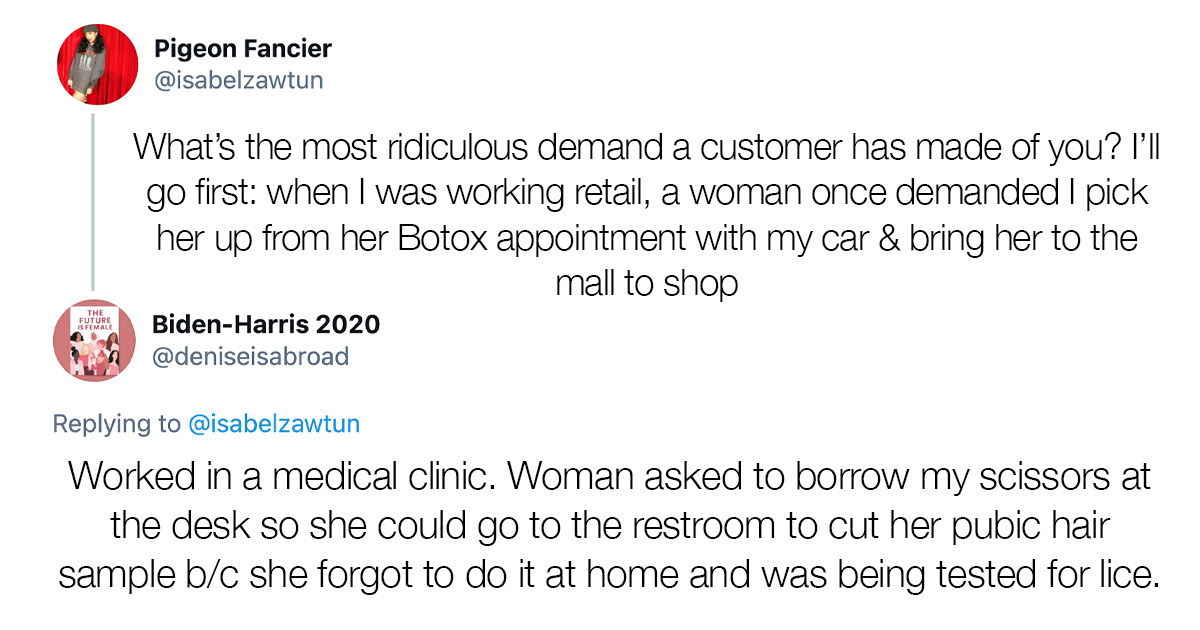 40 Weird Customer Requests That Retail Workers Shared