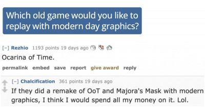 20 Gamers Share What Videogames They Want To Play With Remastered Graphics