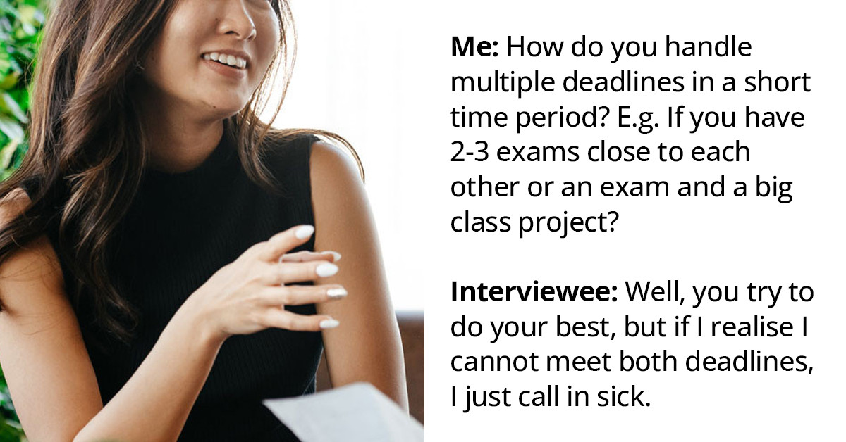 30 Job Interviewers Share The Worst "This Person Isn’t Getting The Job" Moments And Give Advice On What Not To Do