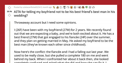 Reddit Thinks This Woman Is Unreasonable for Forbidding Her Boyfriend from Being the Best Man at His Best Friend's Wedding