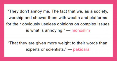 15 People Share Things That Annoy Them About Celebrities