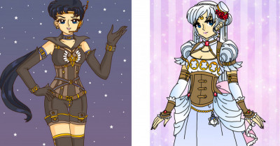 Creative Illustrator Re-Designs The Sailor Scouts In A Steampunk Style