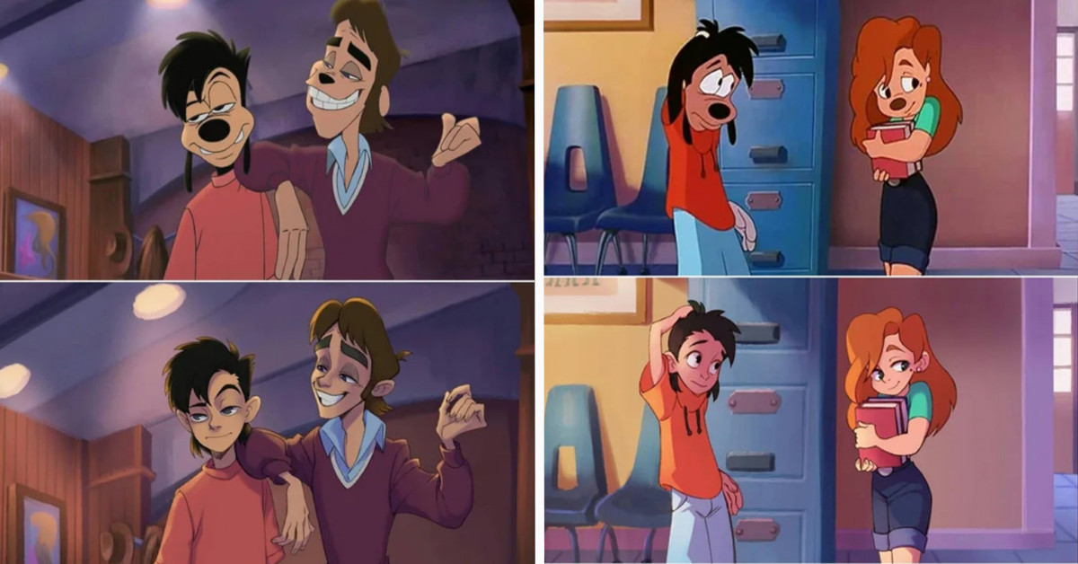 The Cast Of The Goofy Movie Reimagined As Humans