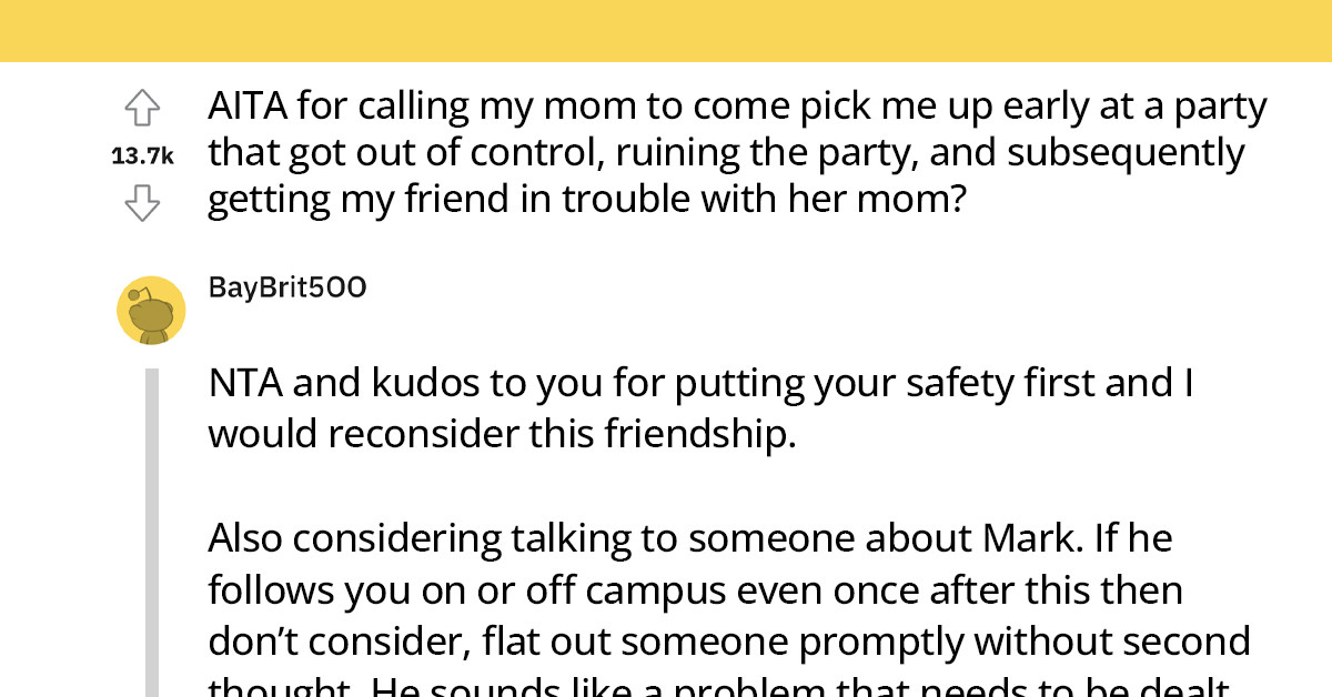 Teenager Abruptly Leaves a Halloween Party Early to Avoid a Creepy Man Who Wants to Make Her Straight, but She Got Her Friend in Trouble in the Process