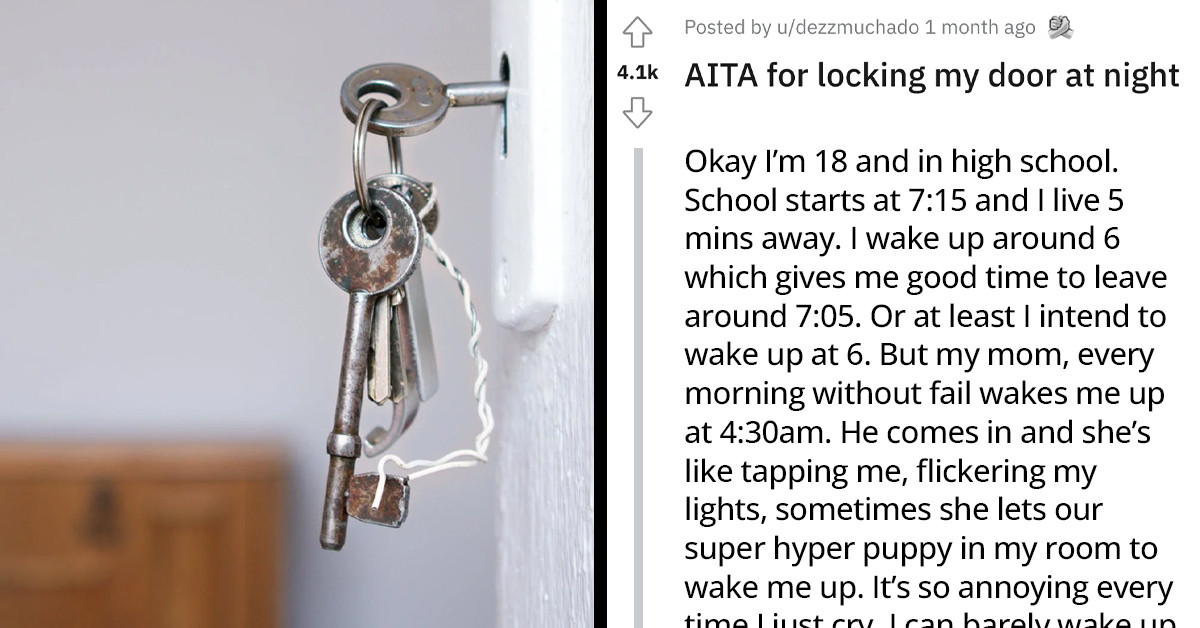 This Teen Wants To Know If It's Wrong To Lock Their Door At Night So They Can Sleep Without Being Woken Up