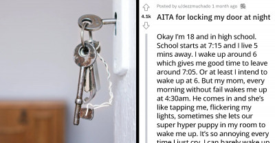This Teen Wants To Know If It's Wrong To Lock Their Door At Night So They Can Sleep Without Being Woken Up
