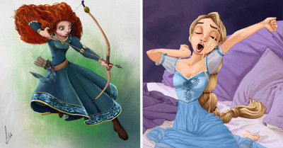 13 Disney Illustrations That Are Just Too Much Fun