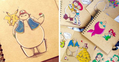Artist Reimagines Baymax as Other Disney Characters, and to No One's Surprise, He Is Still the Cutest