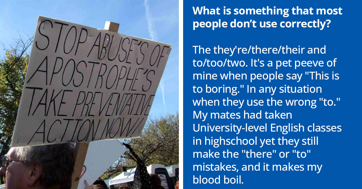 30 Images Of Grammar Rules That Numerous People Keep Getting Wrong Have Been Shamed By Redditors