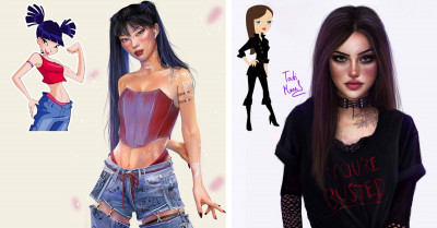 30+ Stunning Pictures Of Popular Cartoon Characters Reimagined As Modern-Day Adults