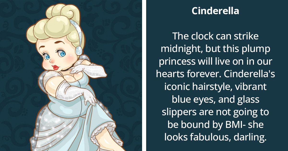 Mexico-Based Illustrator Re-Creates Disney Characters Looking Adorably Plump
