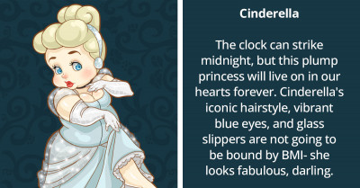 Mexico-Based Illustrator Re-Creates Disney Characters Looking Adorably Plump