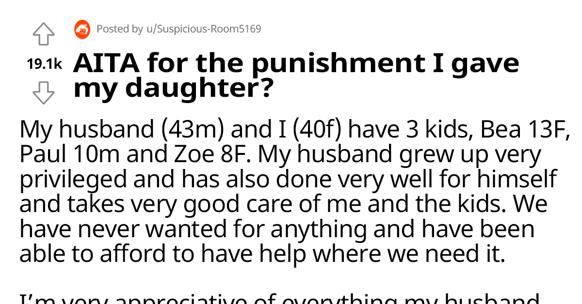 Redditor Sets Out Punishment For Her Kid After Catching Her Screaming At Their Nanny
