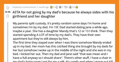 Teenager No Longer Wants To Be With Her Dad Because He Never Takes Her Side