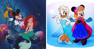 This Could Be The Ultimate Disney Mashup Collection Where Characters Explore Each Other's Worlds