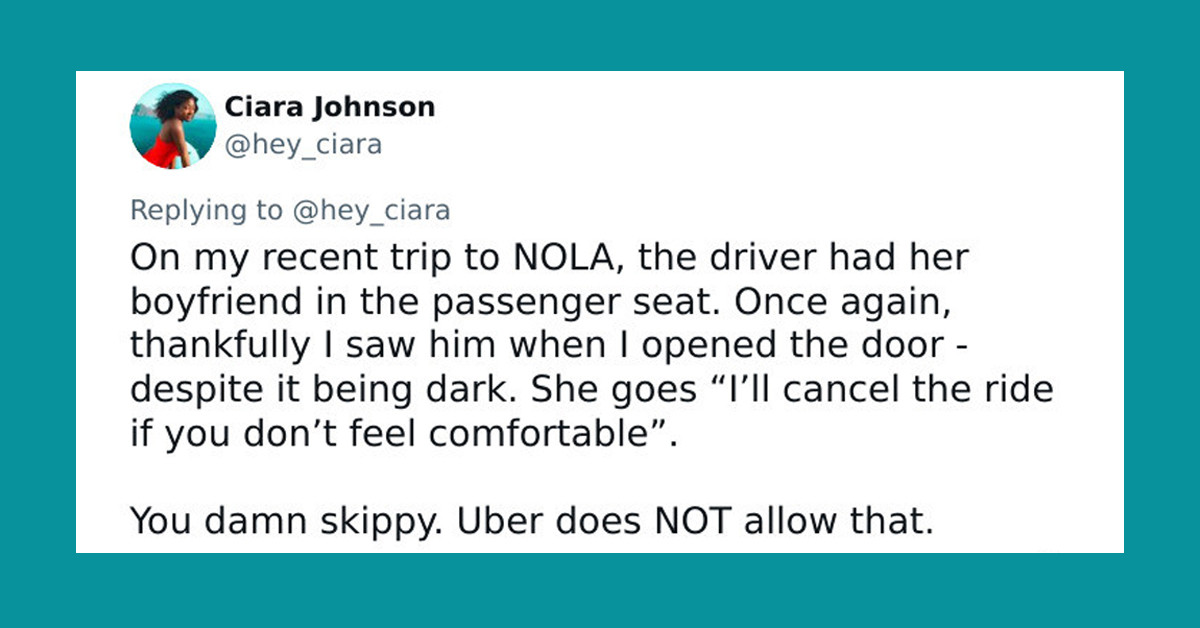 Woman Shares Uber Safety Tips After Surviving a Possible Trafficking Incident