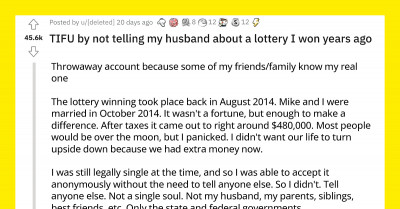 This Woman Won The Lottery But Kept The Details From Her Husband For 7 Years