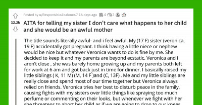 Tempers Flare As A Teenage Girl Leaves Home After Telling Her 19-Year-Old Pregnant Sister She Will Be A Horrible Mother